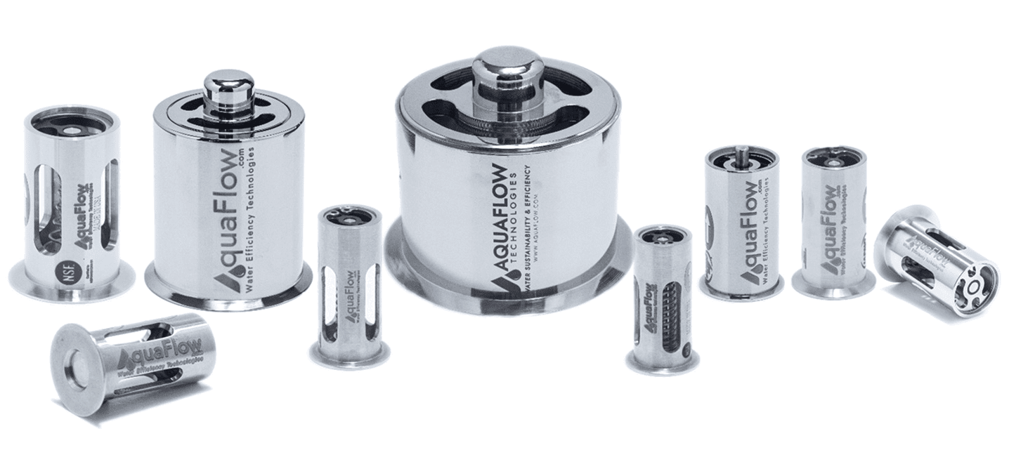 group of water valves